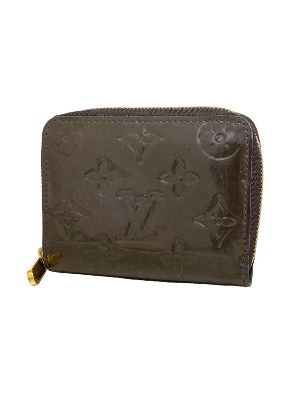 Louis Vuitton Coin Purse Vernis Zippy Terre Dombre